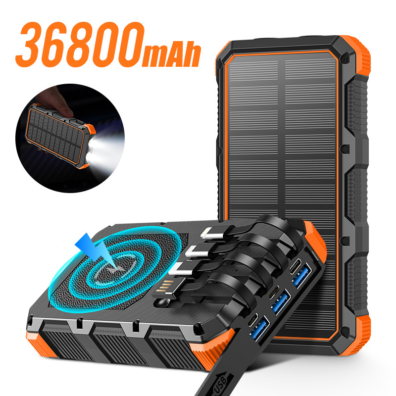 Solar Power Bank 36800mAh with - огляд і ціна Solar Charger Panel Foldable