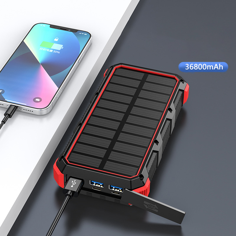Solar Power Bank 36800mAh with - огляд і ціна Solar Charger Panel Foldable